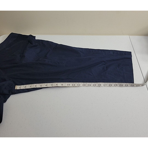 Lane Bryant Navy Blue Straight Leg High Rise Casual Cropped Pants Womens Size 26 - Picture 6 of 10